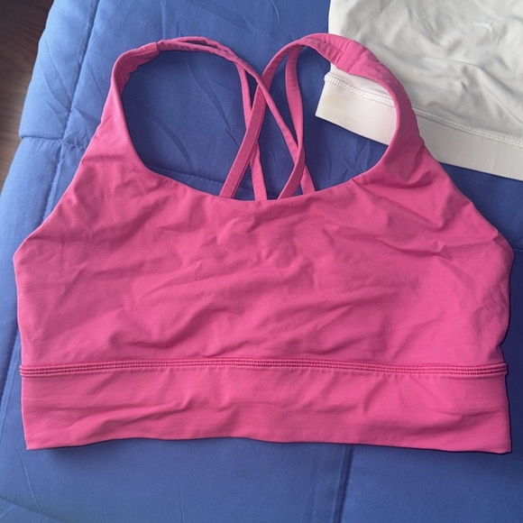 Lululemon Set of 6 Energy Bras Sz 10 Blue Purple Pink Green! - Picture 4 of 12